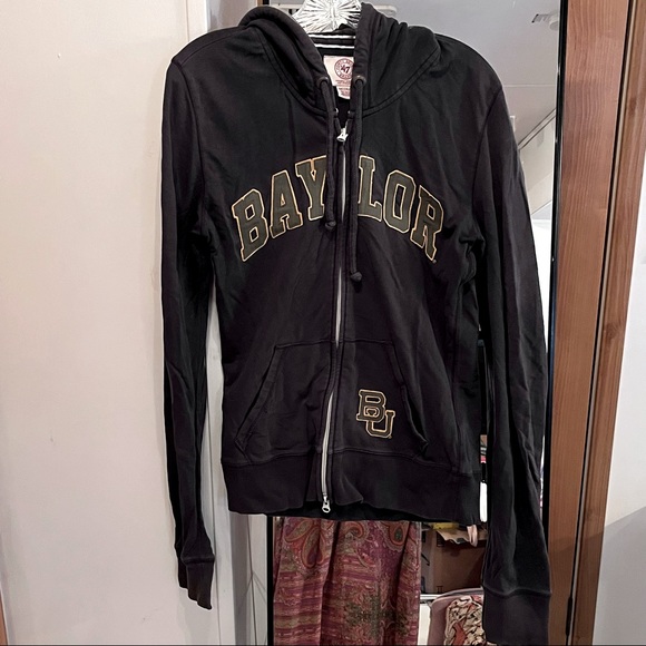 Dark grey Baylor University zip hoodie - Picture 1 of 5